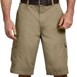 NEW Dickies Mens 13 Inch Loose Fit Cargo Shorts sz 34 khaki